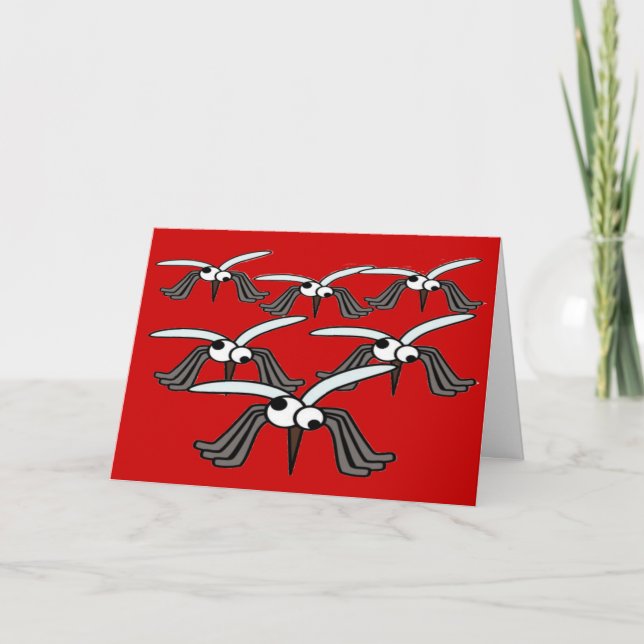 Funny Mosquitoes flyget kommer bra Kort (Framsida)