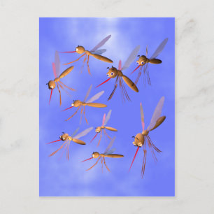 Funny Mosquitoes Vykort