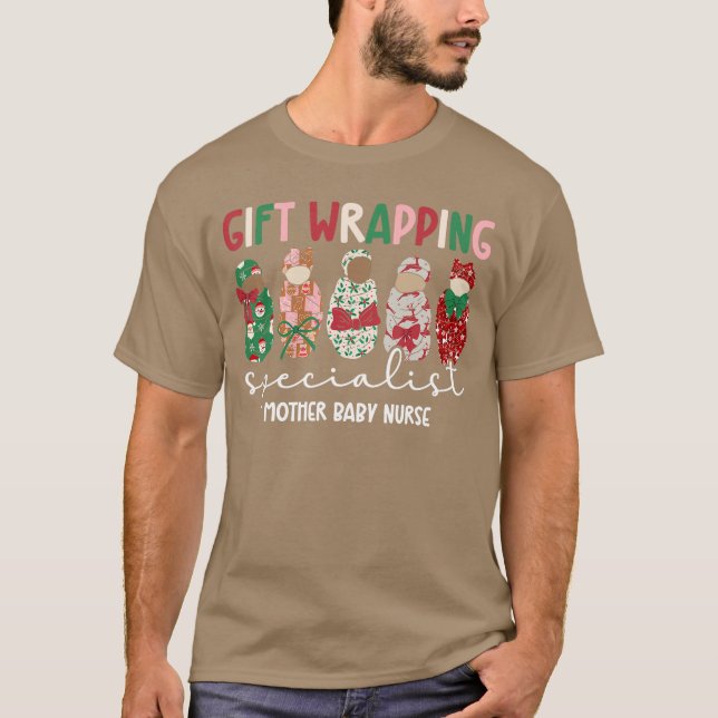 Funny Mother Baby Nurse Christmas Mom Baby Nurse X T Shirt (Framsida)