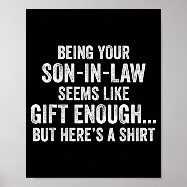Funny Mother In Law Sarcastic Humor Quote From Son Poster (Framsidan)