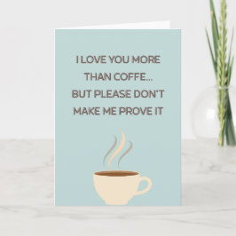 Funny Mother's Day Coffee Photo Card Kort