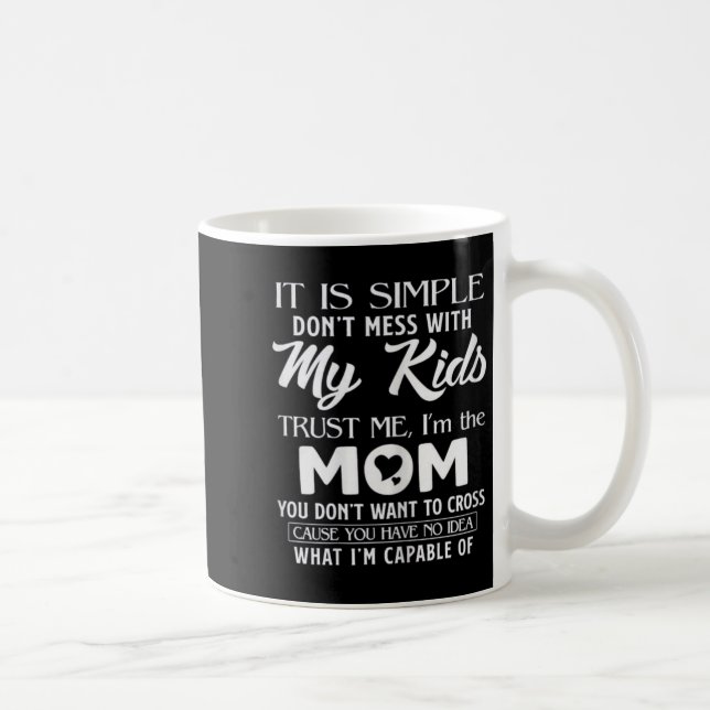Funny Mother's Day Gift For Moms Womens Its Simple Kaffemugg (Höger)