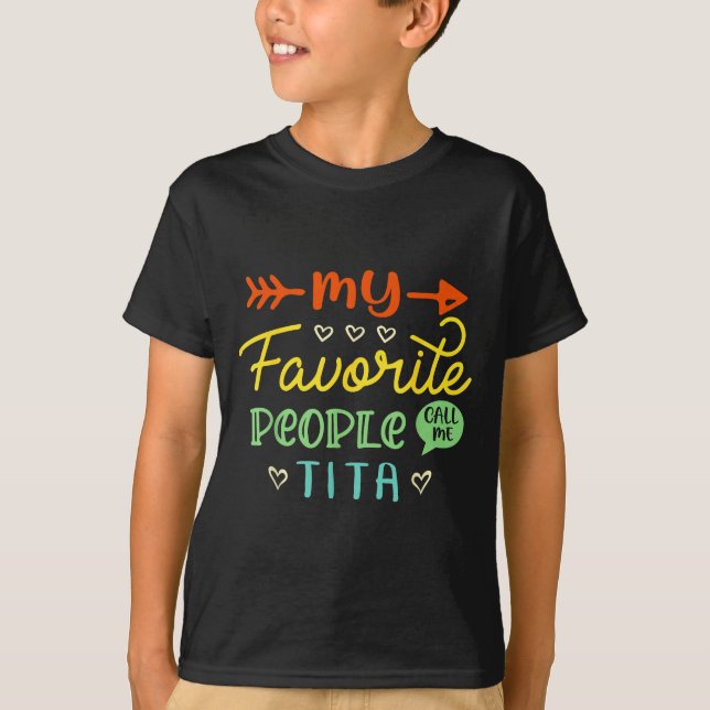 Funny Mother's Day Gift My Favorite People Call Me T Shirt (Framsida)