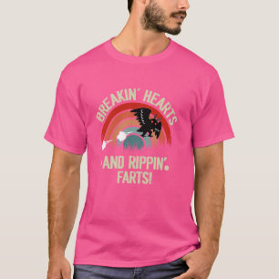 Funny Mothman Breakin Hearts & Rippin Farts Vintag T Shirt