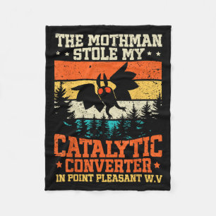 Funny Mothman lagle min katalysator Mothman Fleecefilt