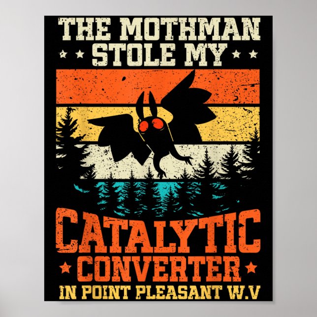 Funny Mothman lagle min katalysator Mothman Poster (Framsidan)