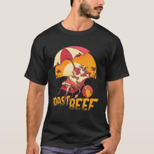 Funny Motif Man Woman - Rostköttskon med Sungla T Shirt
