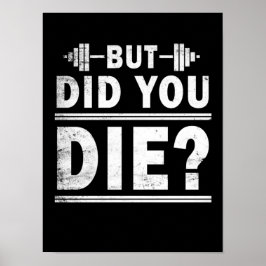 Funny Motivational Gym Fitness Poster