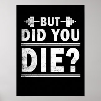 Funny Motivational Gym Fitness Poster