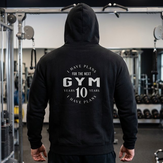 Funny Motivational Gym Hoodie for Fitness Lovers (Skapare uppladdad)