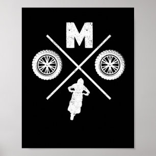 Funny Moto Kor Dirt Bike Motocross Biker Poster