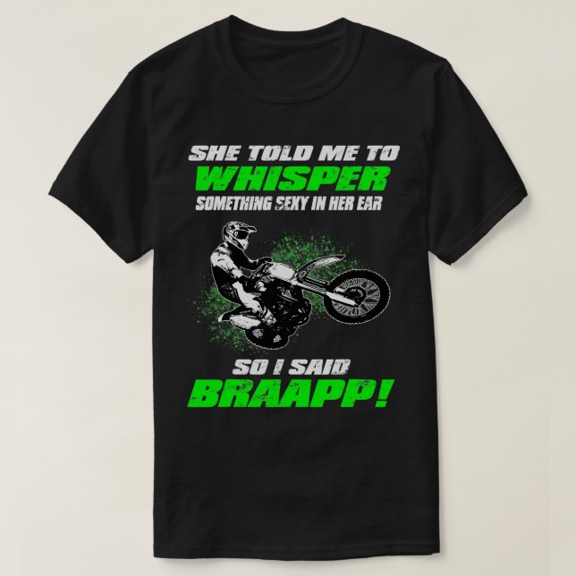 Funny Motocross och Supercross 2 Stoke Gift T Shirt (Design framsida)