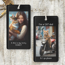 Funny Motor Cat Pappa Photo