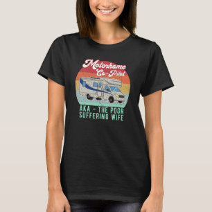 Funny Motor RV-medpilotsgåva till fru T Shirt