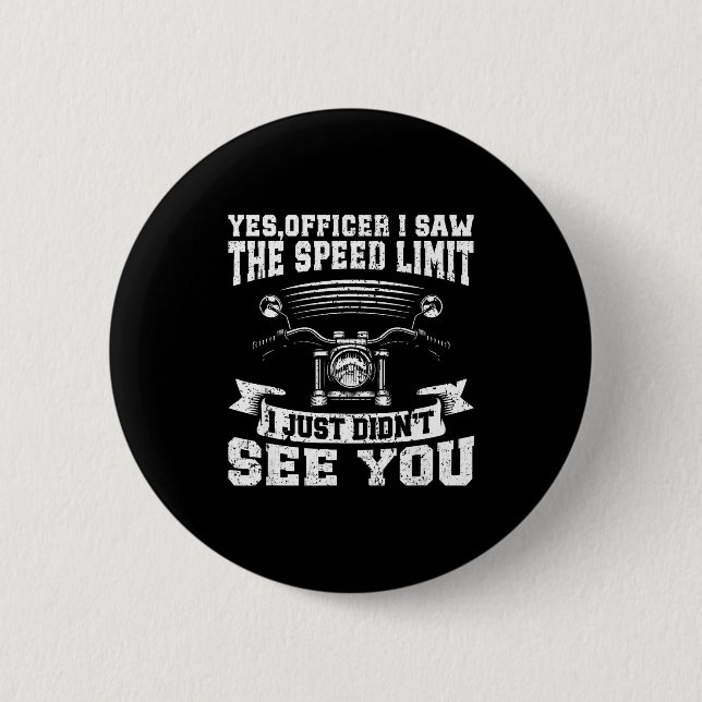 Funny Motorcycle Lover Graphic Women Men Motorbike Knapp (Framsida)