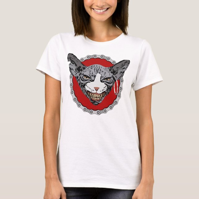 Funny motorcykelT T Shirt (Framsida)