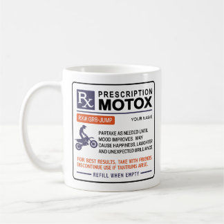 Funny MotoX Mugg-förskrivningsdesign Kaffemugg