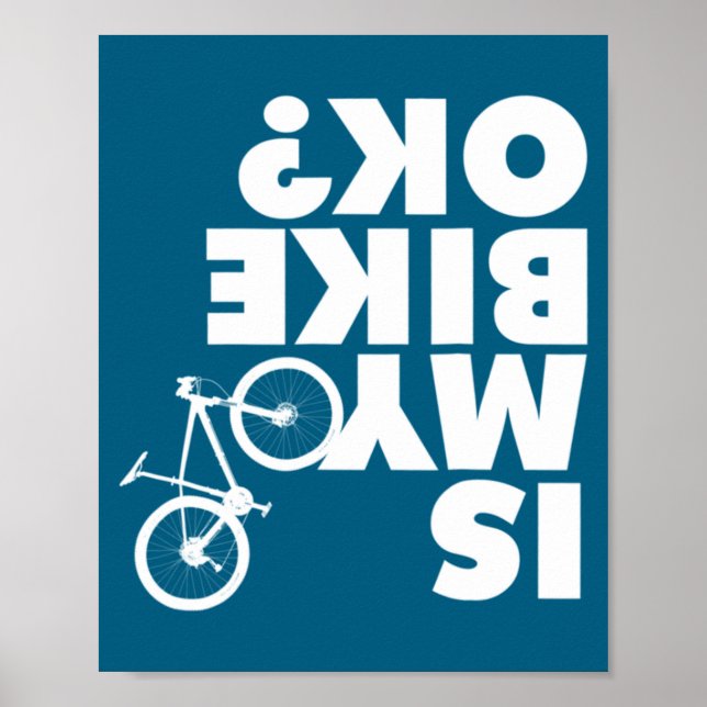 Funny Mountain Bike  Poster (Framsidan)