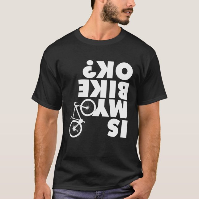Funny Mountain Bike T Shirt (Framsida)