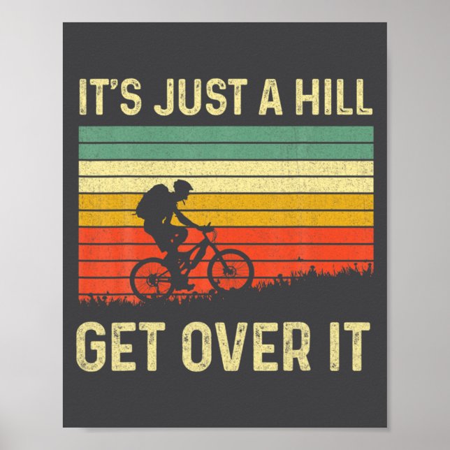Funny Mountain Biking Design For Men Women Trail R Poster (Framsidan)