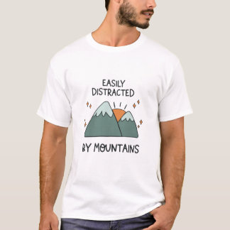 Funny Mountas Nature Älskare T Shirt