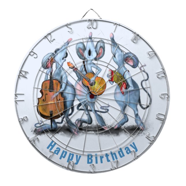 Funny Mouse Birthday Dart Board Darttavla (Framsidan)