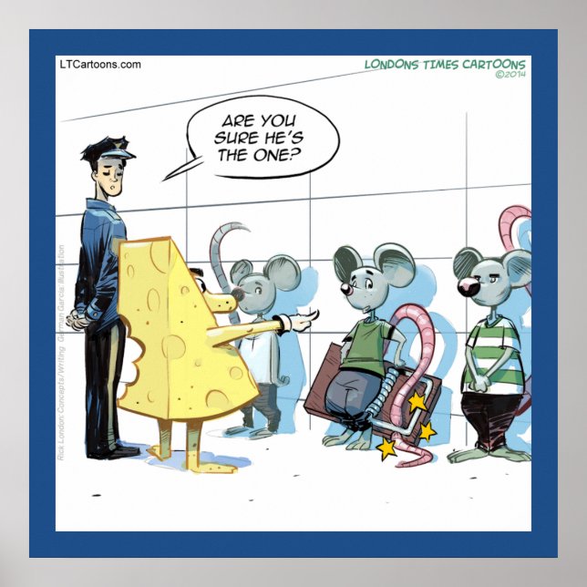 Funny Mouse Crimes Rick London Poster (Framsidan)