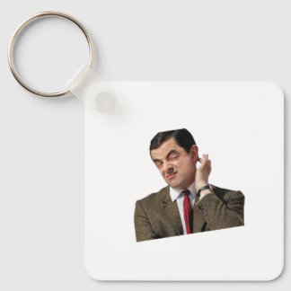 Funny Mr. Bean Confused Meme Keychain - Humorous G Nyckelring