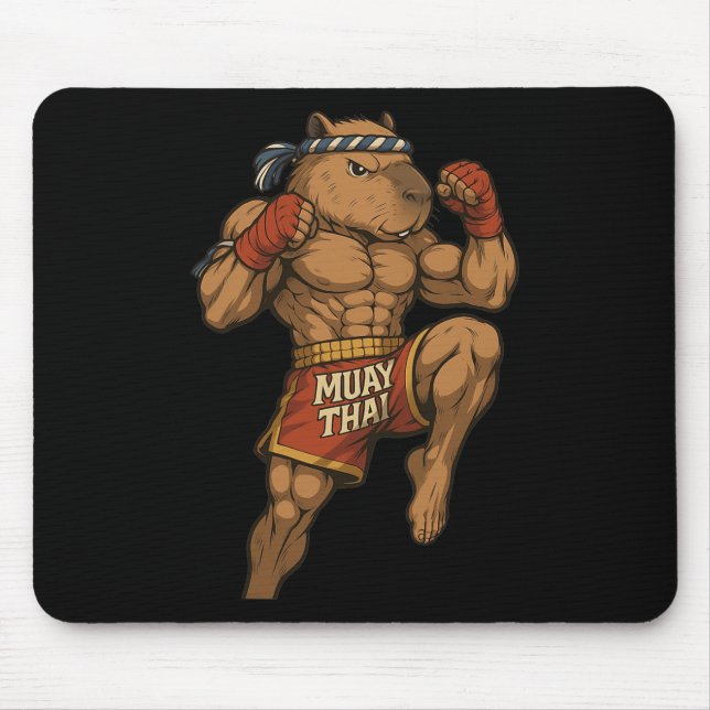 Funny Muay Thai Capybara Thai Boxing Martial Arts Musmatta (Framsidan)
