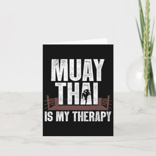 Funny Muay Thai Design För manar Women Kids Muay T Kort