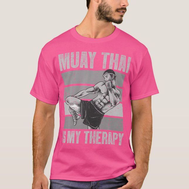 Funny Muay Thai Muay Thai Boxing T Shirt (Framsida)
