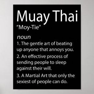 Funny Muay Thai och Thai Boxing - Muay Thai Defini Poster