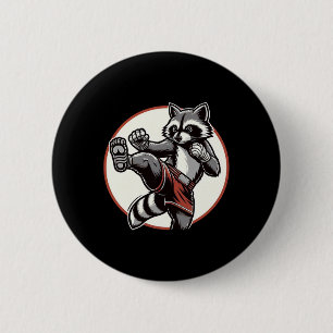 Funny Muay Thai Raccoon Thai Boxing Martial Arts Knapp