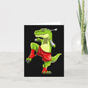 Funny Muay Thai T-rex - Thai Boxing Kort