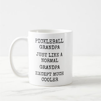 Funny Much Cooler Pickleball Grandpa Kaffemugg