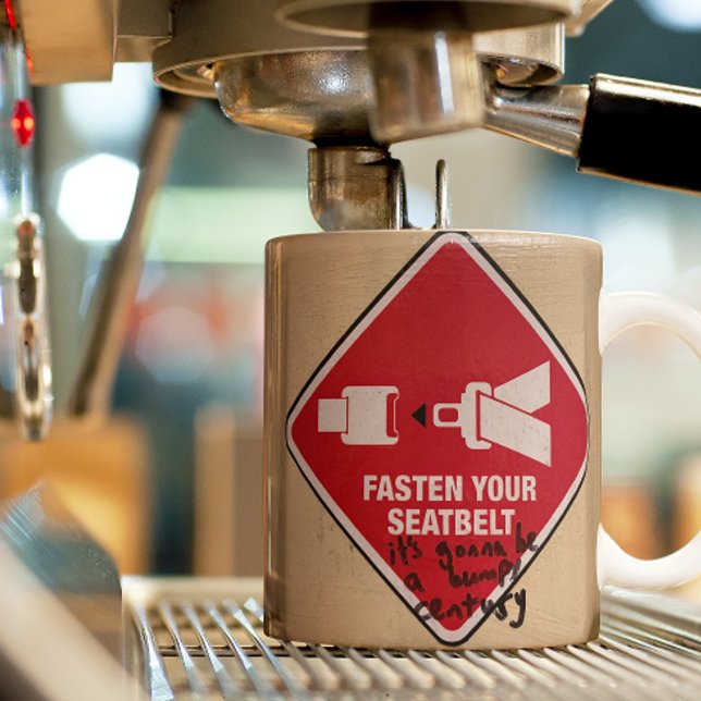Funny Mug Fasten Ditt säkerhetsbälte Kaffemugg (Skapare uppladdad)