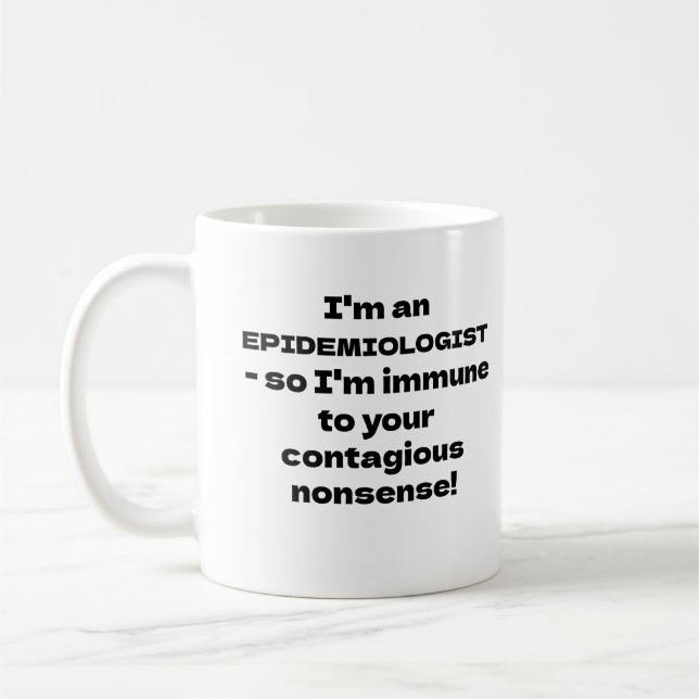 Funny Mug for Epidemiologists Kaffemugg (Vänster)