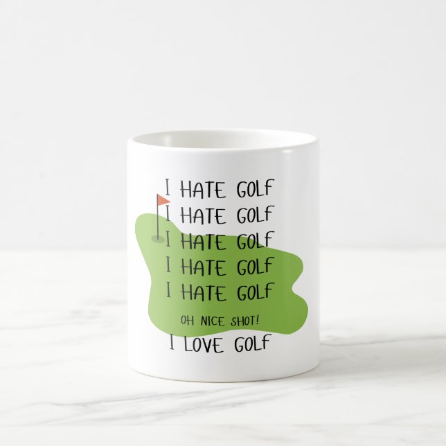 Funny Mug for Golf Älskare Kaffemugg (Center)