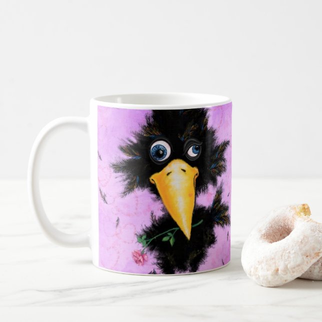 Funny Mug Kråka med Ro Kaffemugg (Med munk)