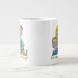 FUNNY MUG när det oväntade CORONAVIRUS inträffar! Jumbo Mugg