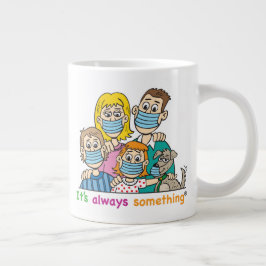 FUNNY MUG när det oväntade CORONAVIRUS inträffar! Jumbo Mugg
