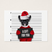 Funny Mugshot Bad Santa's Hund julklapp