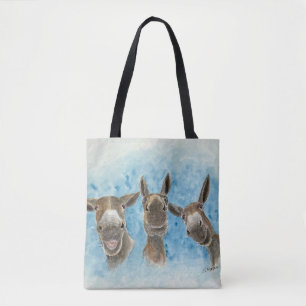 Funny Mule Tote Bag Tygkasse