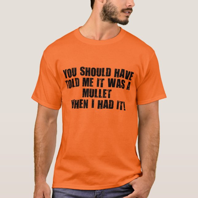 Funny Mullet T Shirt (Framsida)