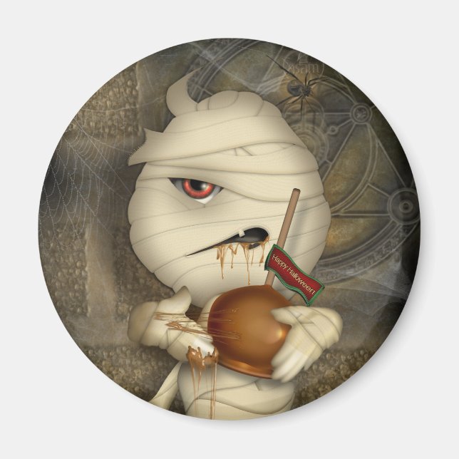 Funny Mummy Halloween Costume Magnet (Framsidan)