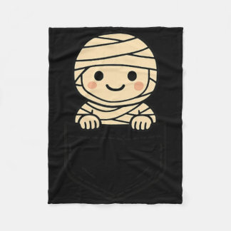 Funny Mummy Pocket Pal Cute Mummy Halloween Monste Fleecefilt