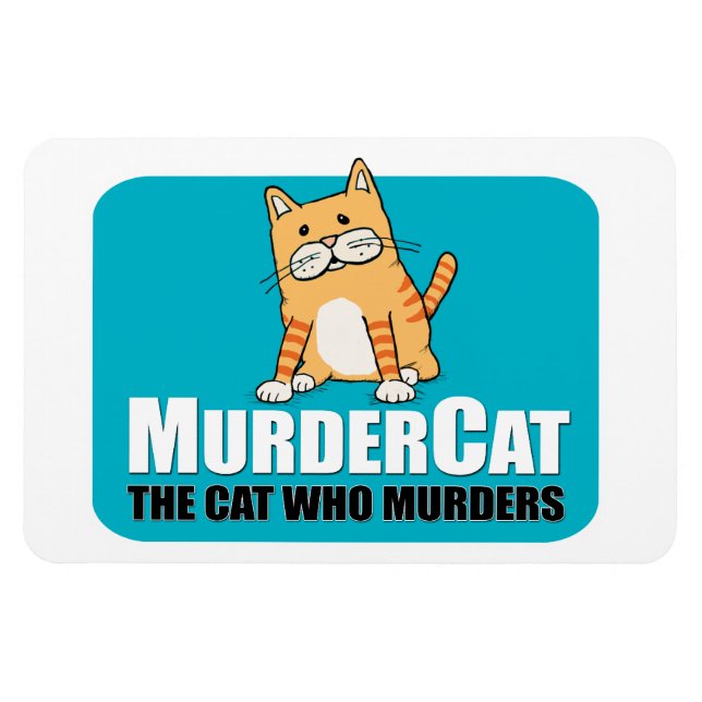 Funny Murder Cat magnet (Horisontell)