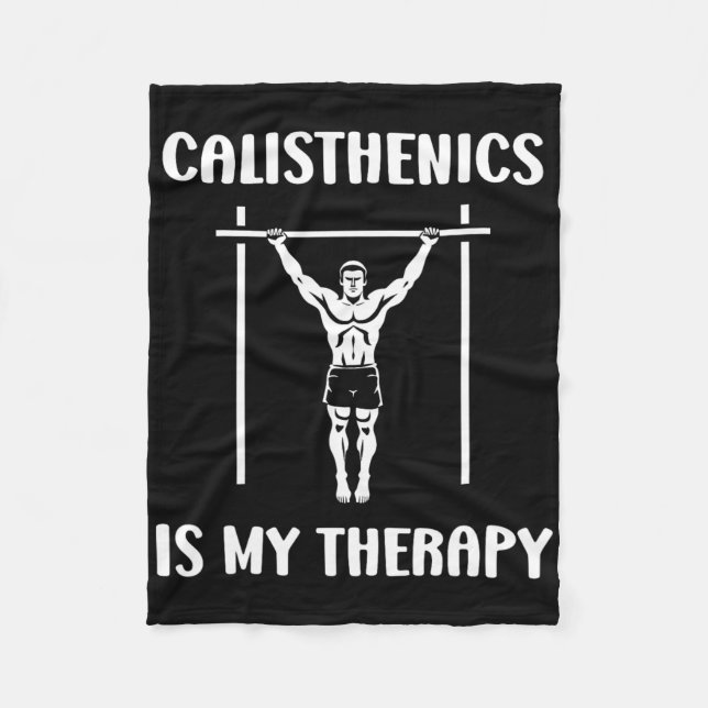 Funny Muscu Streetworkout Sport Enkelt Cal Fleecefilt (Framsidan)