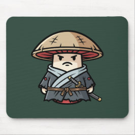 Funny Mushroom Ronin Wandering Samurai Illustratio Musmatta