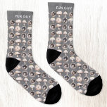 Funny Mushroom Strumpor<br><div class="desc">Minimalistisk vattenfärgsmålning av svampar i neutralter av brunt och grått.  Roligt killsvampar i modern typografi som du kan anpassa.  Originalkonst av Nic Squirrell. Perfekt till din favoritkock,  kock,  gourmet,  vegan eller hela roligten.</div>